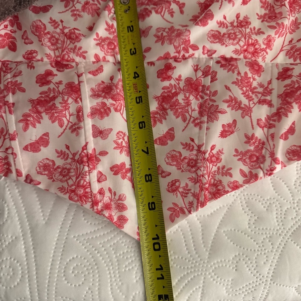 Princess Polly Juliette Bustier Strapless Crop Top Pink Floral Print Size 10 - Picture 16 of 16